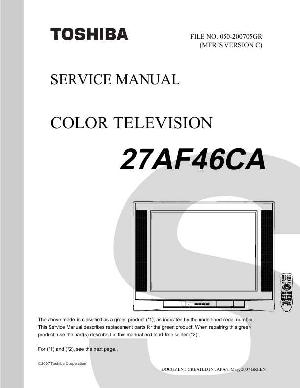 Сервисная инструкция Toshiba 27AF46CA ― Manual-Shop.ru