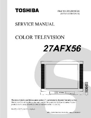 Сервисная инструкция Toshiba 27AFX56 ― Manual-Shop.ru