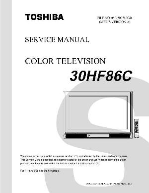 Сервисная инструкция Toshiba 30HF86C ― Manual-Shop.ru