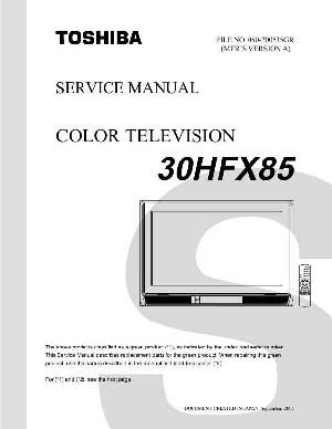 Сервисная инструкция Toshiba 30HFX85 ― Manual-Shop.ru