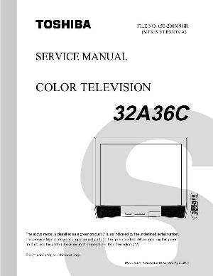 Сервисная инструкция Toshiba 32A36C ― Manual-Shop.ru