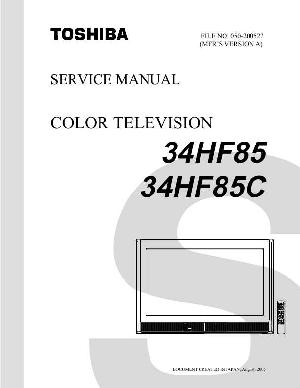 Сервисная инструкция Toshiba 34HF85 ― Manual-Shop.ru