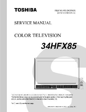 Сервисная инструкция Toshiba 34HFX85 ― Manual-Shop.ru