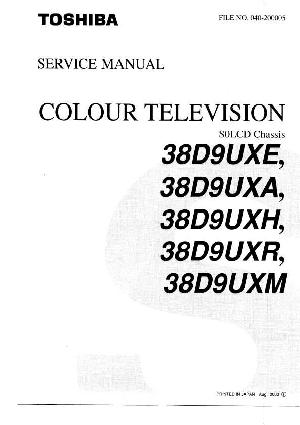 Service manual Toshiba 38D9 ― Manual-Shop.ru