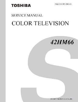 Сервисная инструкция Toshiba 42HM66 ― Manual-Shop.ru