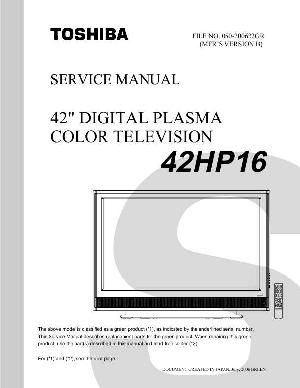 Сервисная инструкция Toshiba 42HP16 ― Manual-Shop.ru