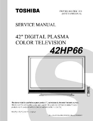 Сервисная инструкция Toshiba 42HP66 ― Manual-Shop.ru