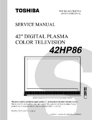 Сервисная инструкция Toshiba 42HP86 ― Manual-Shop.ru