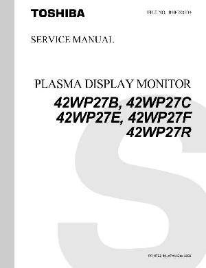 Сервисная инструкция Toshiba 42WP27B ― Manual-Shop.ru