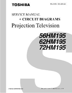 Сервисная инструкция Toshiba 56HM195, 62HM195, 72HM195 ― Manual-Shop.ru