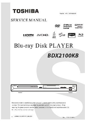 Сервисная инструкция Toshiba BDX-2100KB ― Manual-Shop.ru