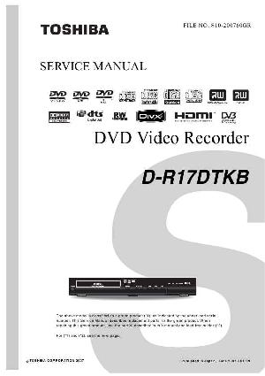 Сервисная инструкция Toshiba D-R17DTKB ― Manual-Shop.ru
