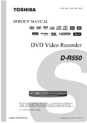 Сервисная инструкция Toshiba D-R550 ― Manual-Shop.ru