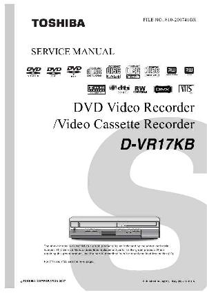 Сервисная инструкция Toshiba D-VR17KB ― Manual-Shop.ru