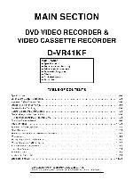 Service manual Toshiba D-VR41KF