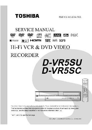 Сервисная инструкция Toshiba D-VR15, D-VR25, D-VR30, D-VR35 ― Manual-Shop.ru