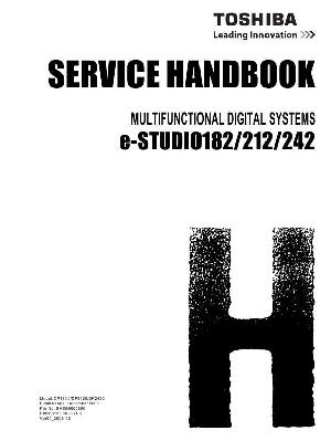 Service manual Toshiba E-studio 182, 212, 242, DP-1830, DP-2120, DP-2420 Service Handbook ― Manual-Shop.ru