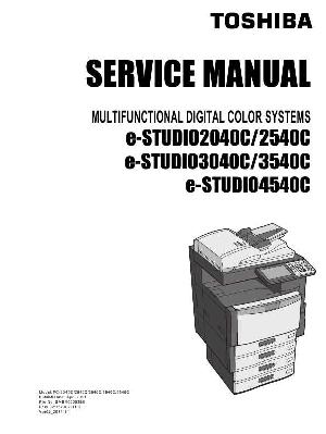 Сервисная инструкция Toshiba E-STUDIO 2040C, 2540C, 3040C, 3540C, 4540C ― Manual-Shop.ru