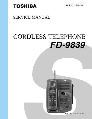 Service manual Toshiba FD-9839 ― Manual-Shop.ru