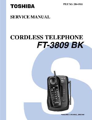 Сервисная инструкция Toshiba FT-3809 ― Manual-Shop.ru