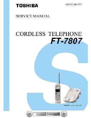 Сервисная инструкция Toshiba FT-7807 ― Manual-Shop.ru