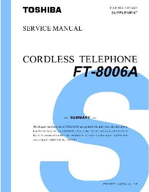 Service manual Toshiba FT-8006A ― Manual-Shop.ru