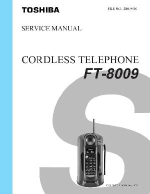 Сервисная инструкция Toshiba FT-8009 ― Manual-Shop.ru