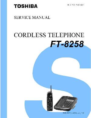 Сервисная инструкция Toshiba FT-8258 ― Manual-Shop.ru
