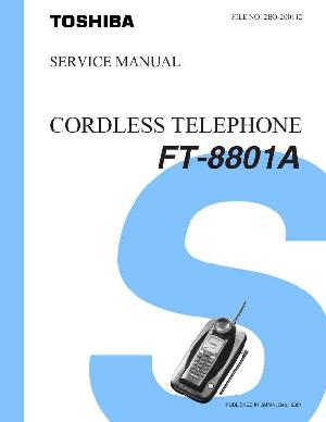 Сервисная инструкция Toshiba FT-8801A ― Manual-Shop.ru