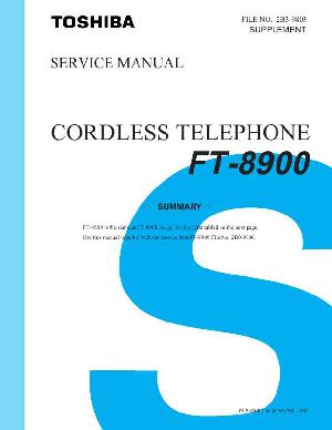 Сервисная инструкция Toshiba FT-8900 ― Manual-Shop.ru