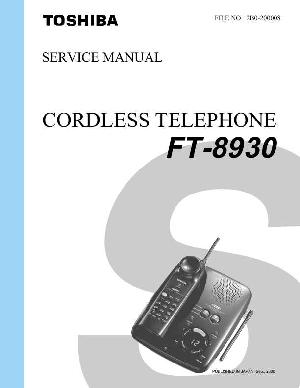 Сервисная инструкция Toshiba FT-8930 ― Manual-Shop.ru