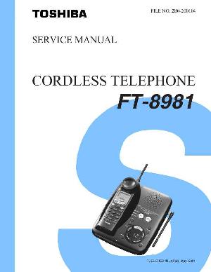 Service manual Toshiba FT-8981 ― Manual-Shop.ru