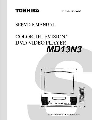 Service manual Toshiba MD13N3 ― Manual-Shop.ru