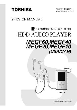 Сервисная инструкция Toshiba MEGF-10, MEGF-20, MEGF-40, MEGF-60 ― Manual-Shop.ru