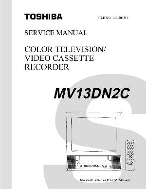 Сервисная инструкция Toshiba MV13DN2C ― Manual-Shop.ru