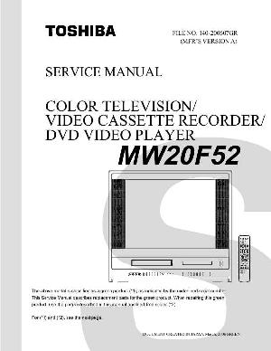 Сервисная инструкция Toshiba MW20F52 ― Manual-Shop.ru