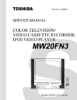 Сервисная инструкция Toshiba MW20FN3 ― Manual-Shop.ru