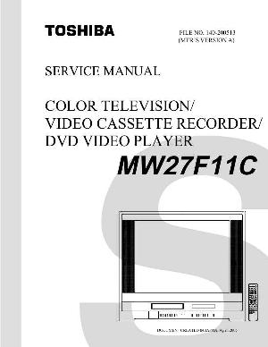 Сервисная инструкция Toshiba MW27F11C ― Manual-Shop.ru