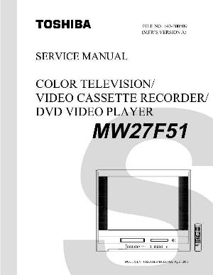 Сервисная инструкция Toshiba MW27F51 ― Manual-Shop.ru