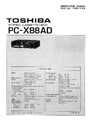 Сервисная инструкция Toshiba PC-X88AD ― Manual-Shop.ru