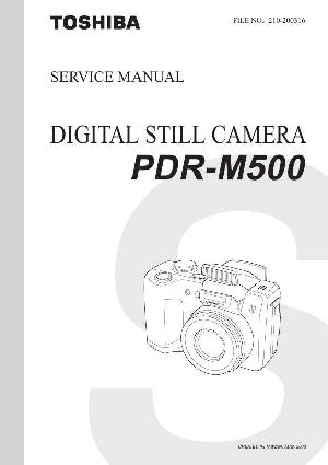 Сервисная инструкция Toshiba PDR-M500 ― Manual-Shop.ru