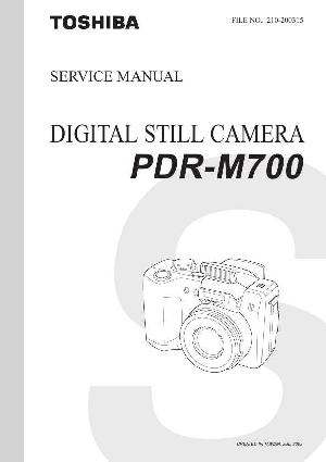 Сервисная инструкция Toshiba PDR-M700 ― Manual-Shop.ru