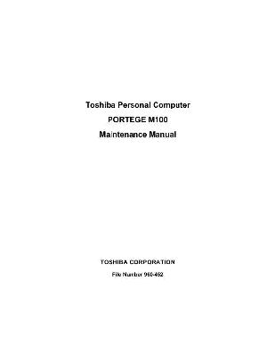 Service manual Toshiba Portege M100 ― Manual-Shop.ru