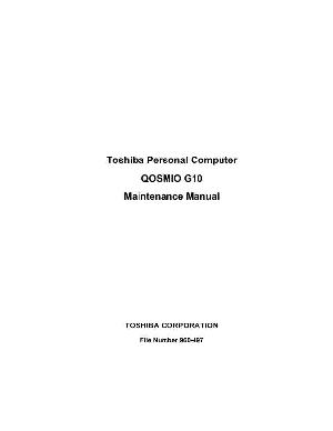Сервисная инструкция Toshiba Qosmio G10 ― Manual-Shop.ru