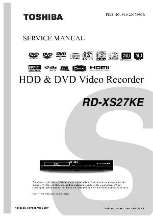 Сервисная инструкция Toshiba RD-XS27KE ― Manual-Shop.ru