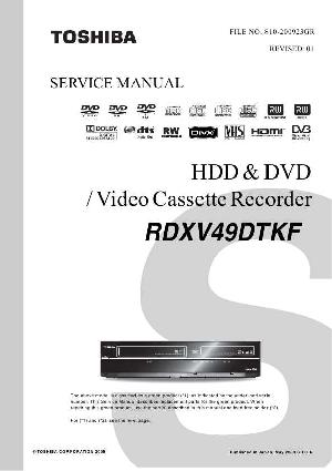 Service manual Toshiba RD-XV49DTKF ― Manual-Shop.ru