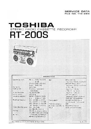 Сервисная инструкция Toshiba RT-200S ― Manual-Shop.ru