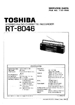 Сервисная инструкция Toshiba RT-8046 ― Manual-Shop.ru
