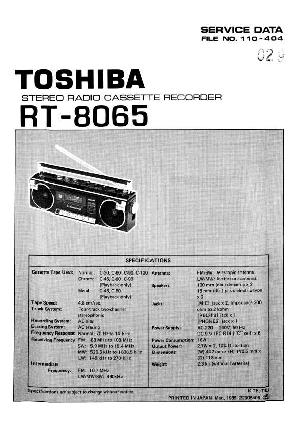 Сервисная инструкция Toshiba RT-8065 ― Manual-Shop.ru