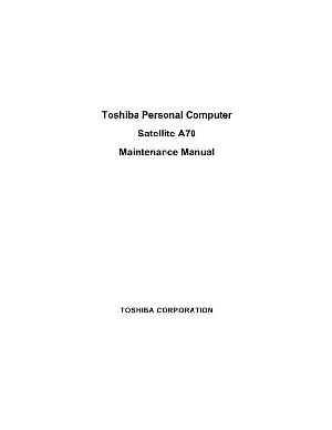 Сервисная инструкция Toshiba Satellite A70 ― Manual-Shop.ru